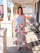 Light Blue Color Block Tank