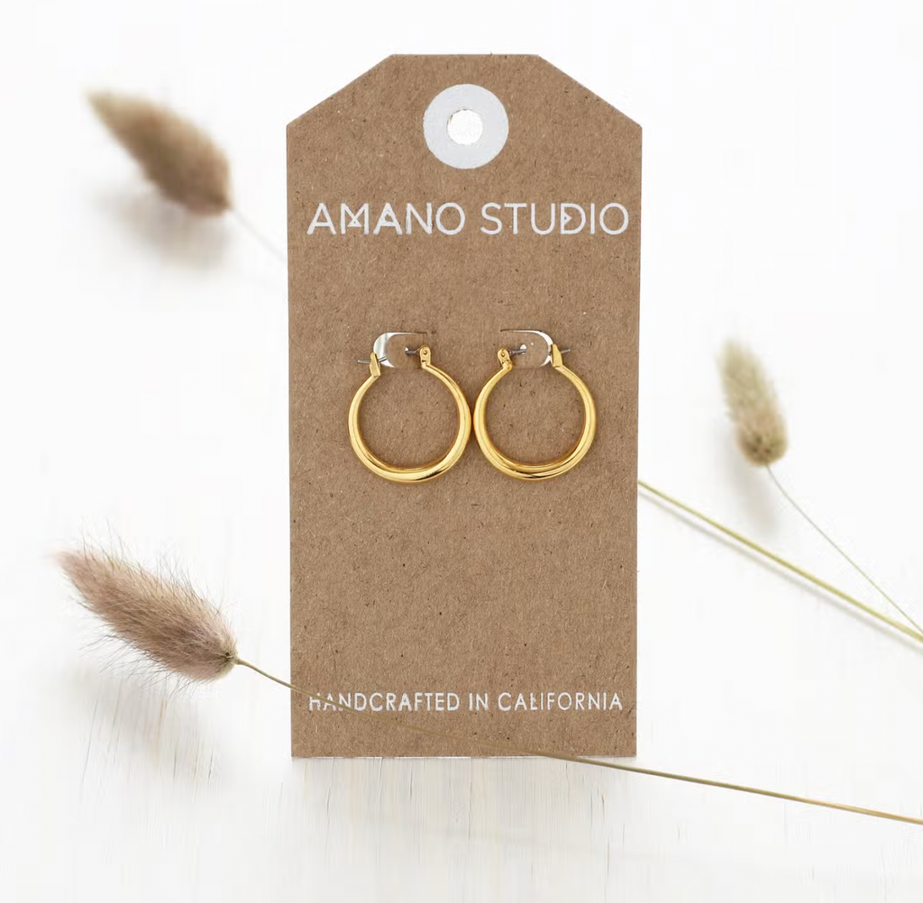Small Gold Hoops Apex Ethical Boutique