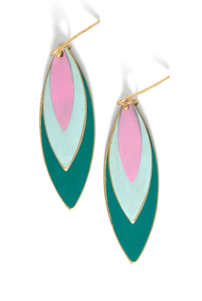 Spring Vibes Leaf Earrings Ethical Boutique Apex NC