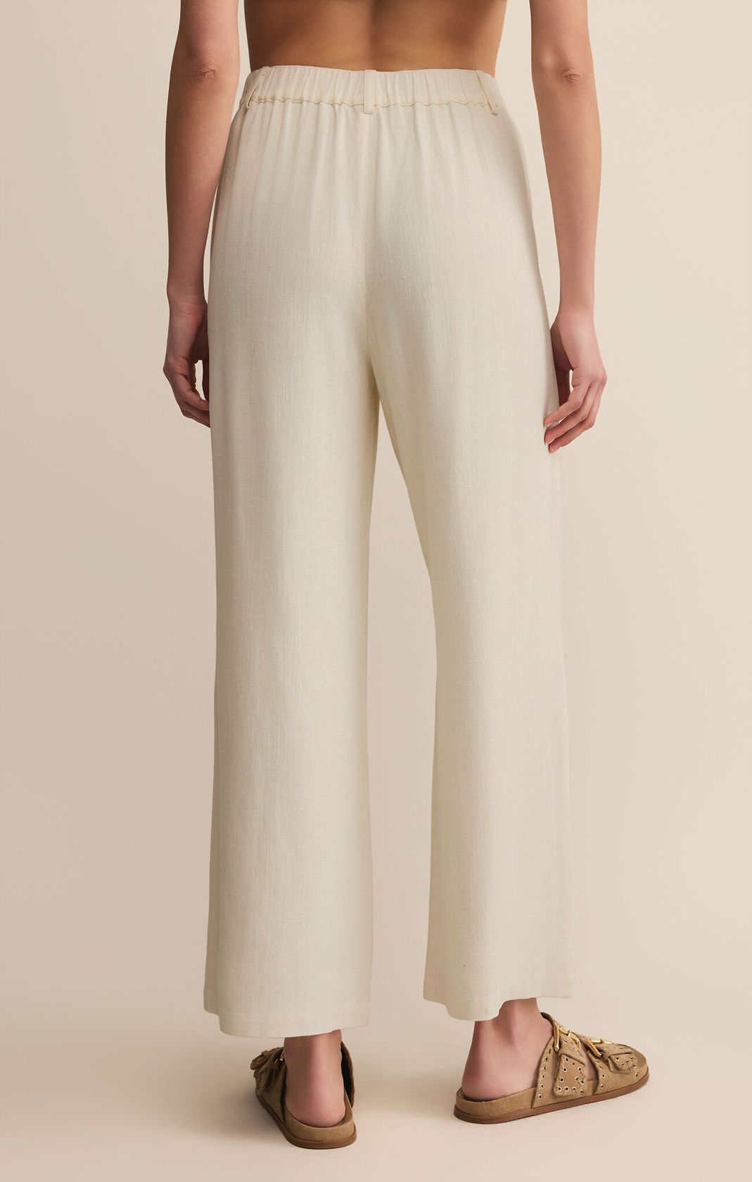 Sea Salt Linen Straight Leg Pants 