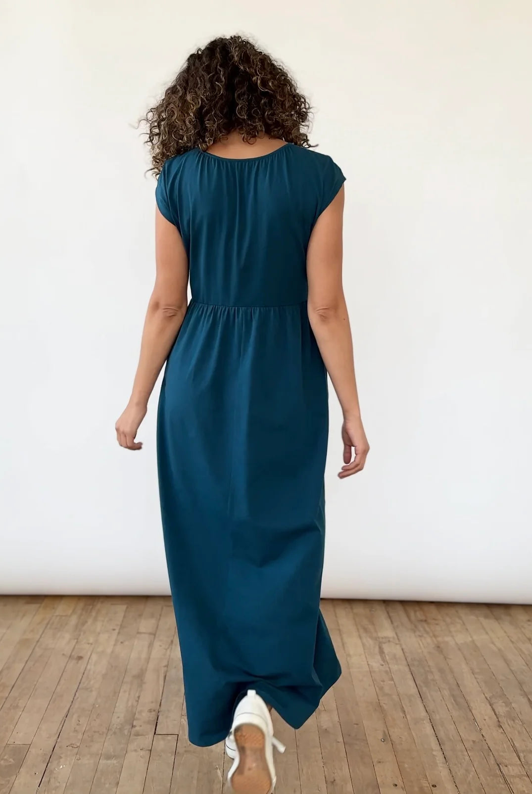 Teal Casual Maxi Dress Apex Ethical Boutique