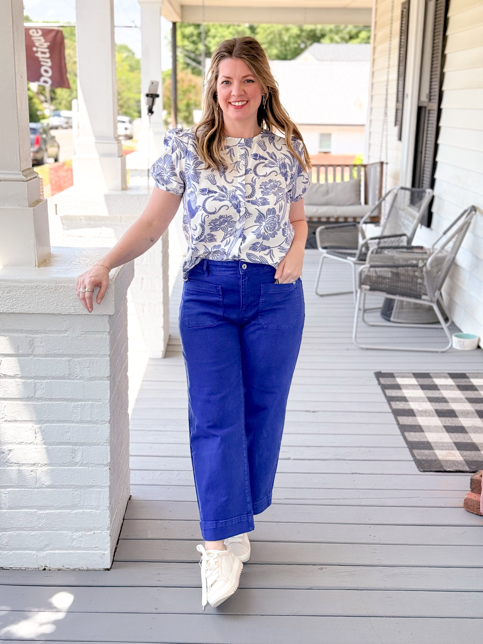 Rose & Lee Co The Marine Crop Jeans, Luminous Blue by Sanctuary Pants