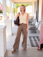 Rose & Lee Co The Marine Linen Pants, Timber by Sanctuary Pants