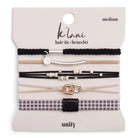 Black Hair Tie Bracelet Set