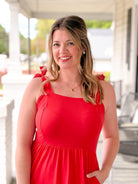 Rose & Lee Co Verona Dress, Bright Ruby Event Dress