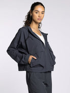Charcoal Blue Athletic Jacket