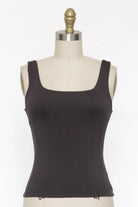 Washed Black Tank Top Apex Ethical Boutique