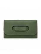 Rose & Lee Co Mare Handle Clutch, Moss BAGS