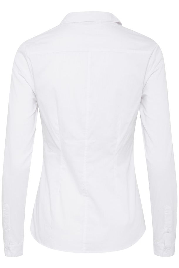 White Long Sleeve Top Apex Ethical Boutique'