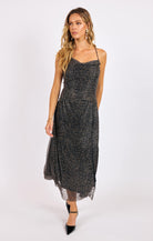 Sleeveless Cowl Neck Maxi Dress