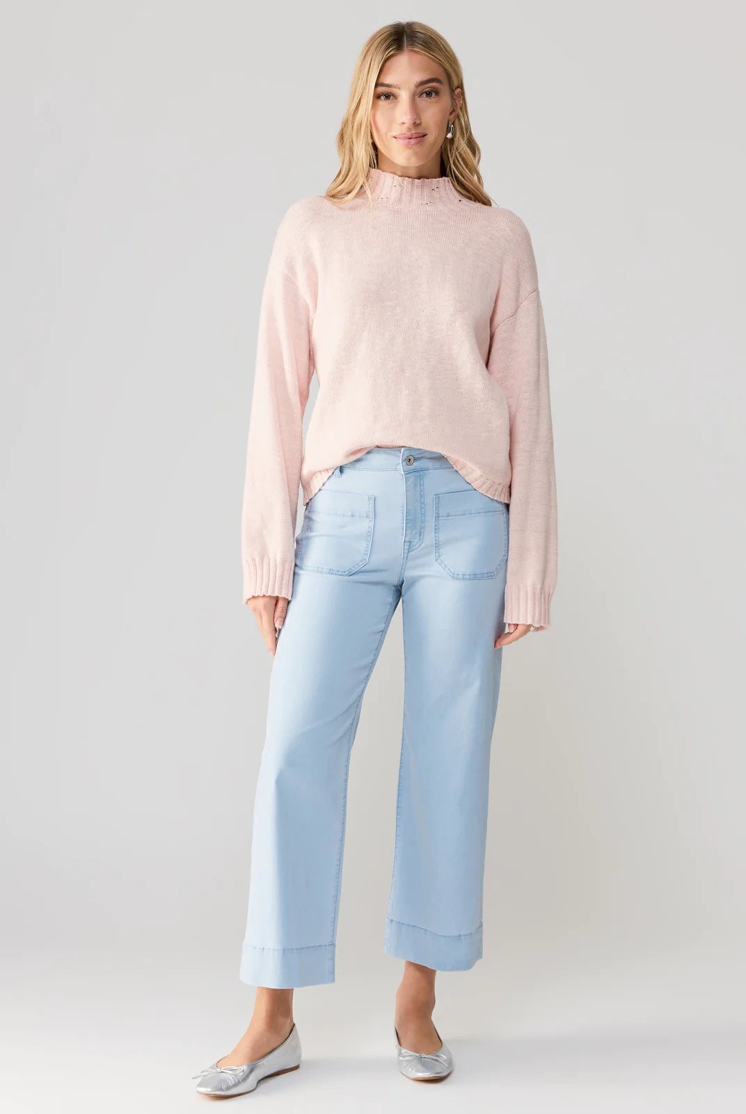 Wide Leg Cropped Jeans Apex Ethical Boutique