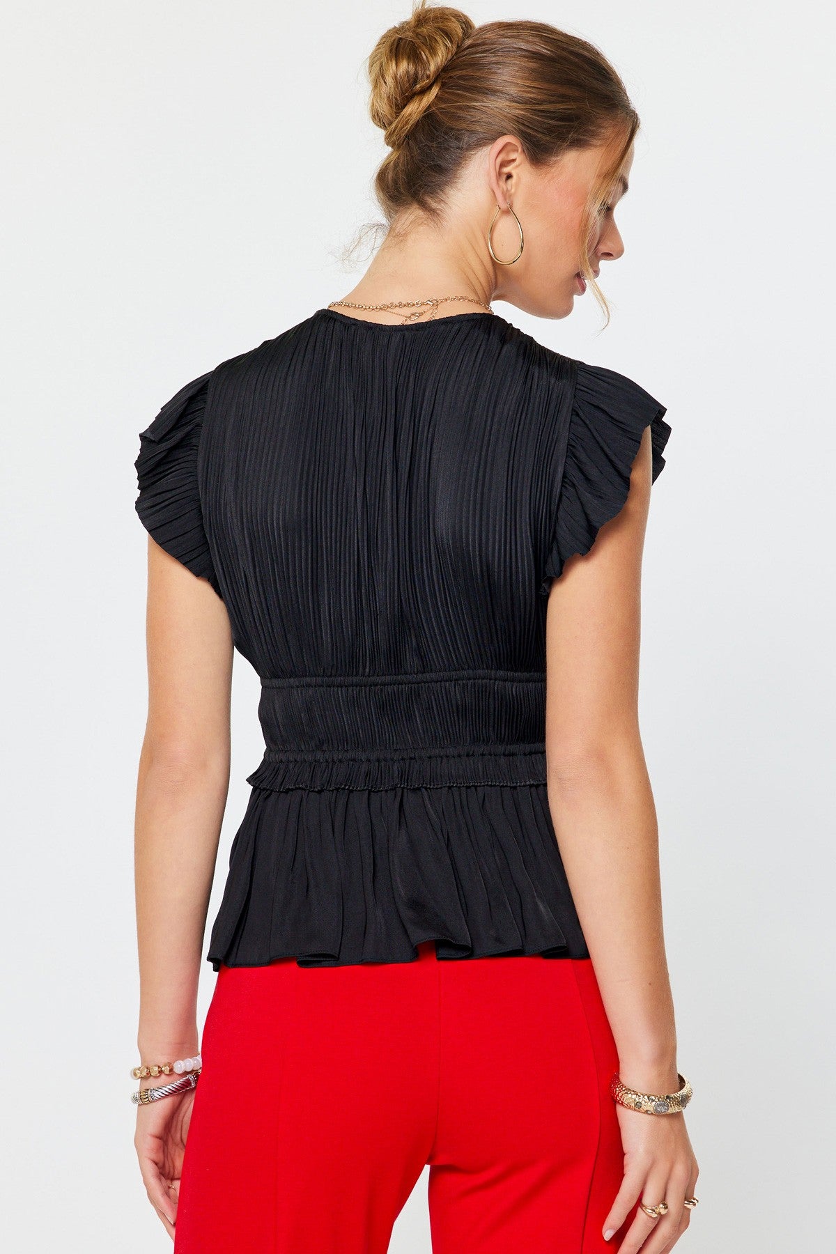 Rose & Lee Co Abbey Top, Black Work Tops