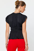 Rose & Lee Co Abbey Top, Black Work Tops