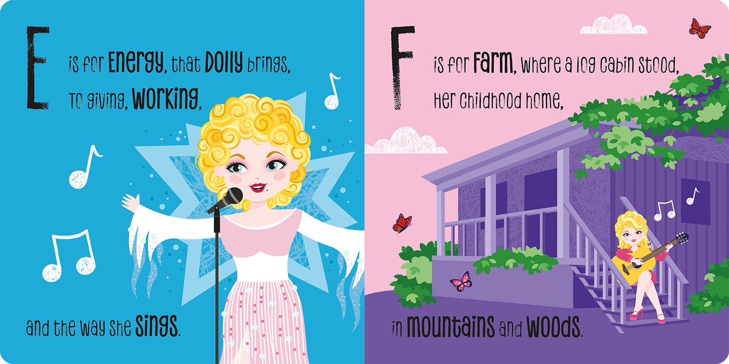 Rose & Lee Co Lullaby Legends: ABC of Dolly Parton: A Rhyming Lullaby Home & Gifts