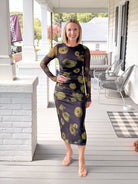Rose & Lee Co Addy Dress, Black Floral Event Dress