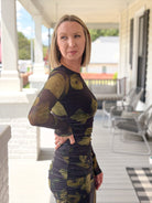 Rose & Lee Co Addy Dress, Black Floral Event Dress