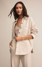 Lightweight Ivory Oversized Jacket