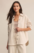 Lightweight Ivory Oversized Jacket
