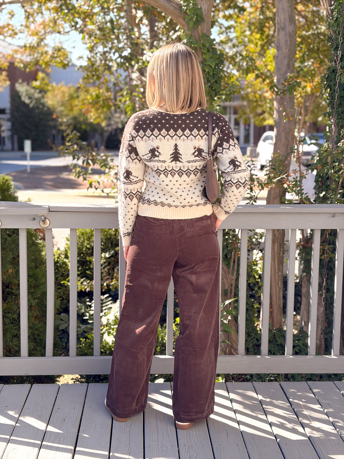 Rose & Lee Co Allison Corduroy Pants, Dark Chocolate by Marine Layer Pants