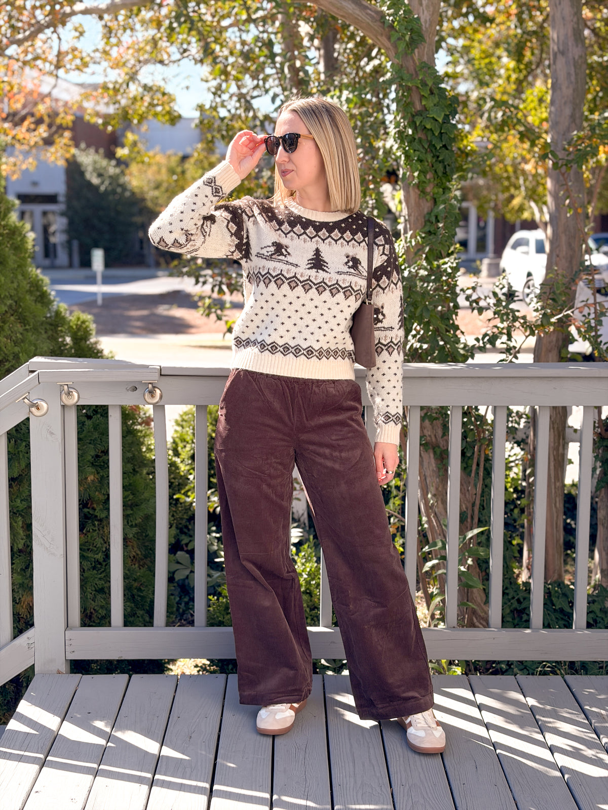 Rose & Lee Co Allison Corduroy Pants, Dark Chocolate by Marine Layer Pants