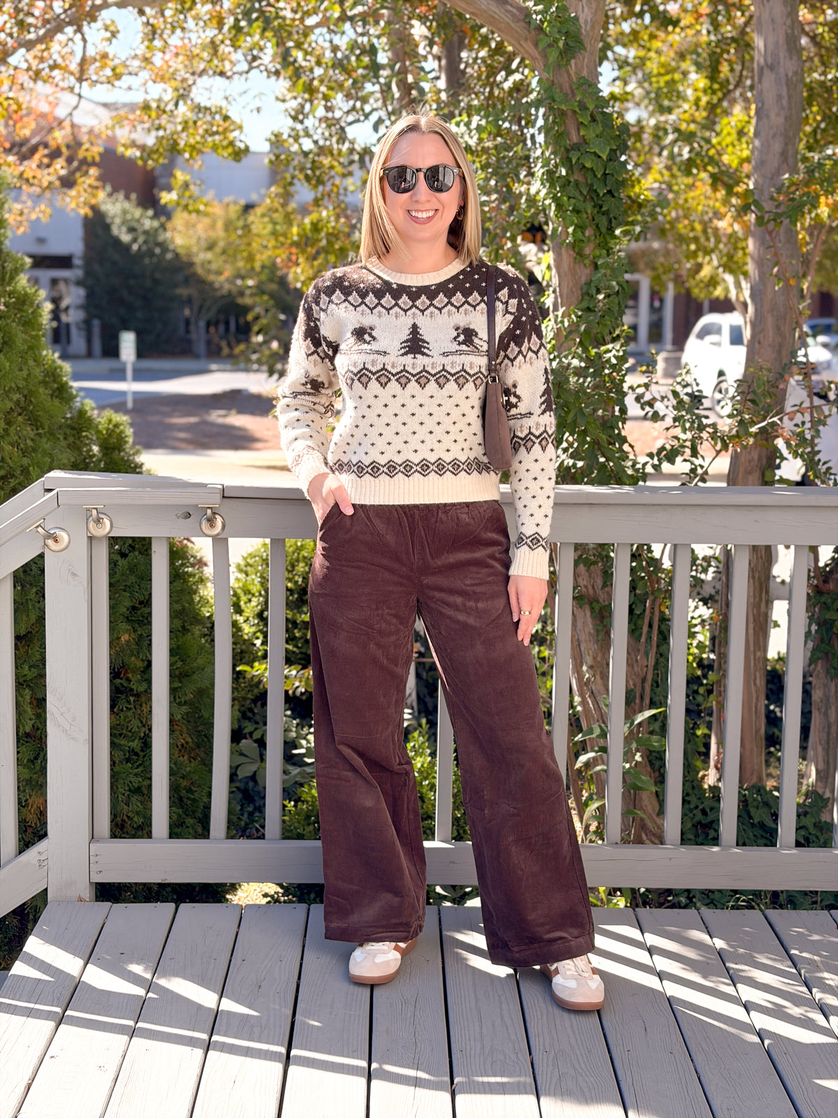 Rose & Lee Co Allison Corduroy Pants, Dark Chocolate by Marine Layer Pants