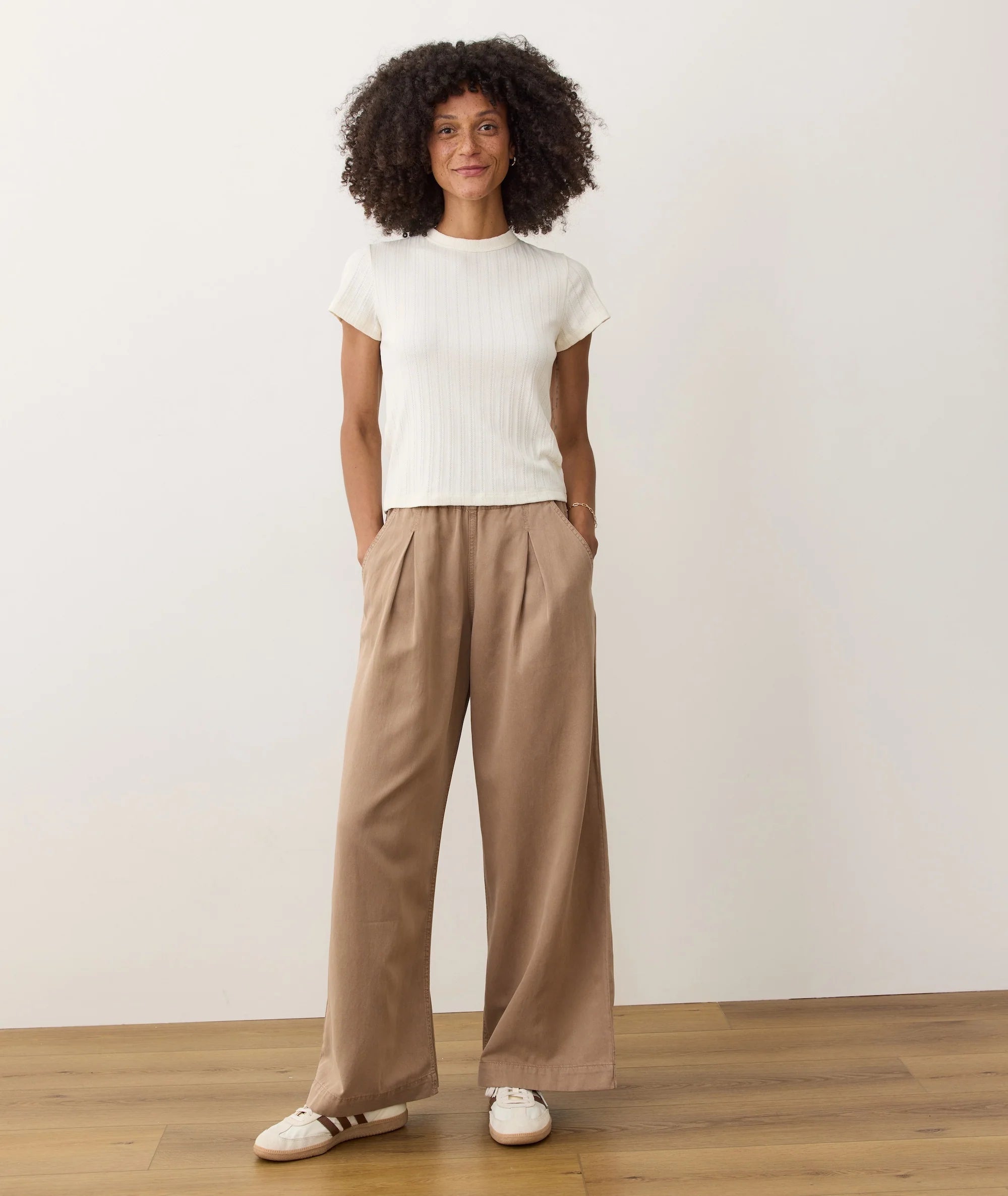 Portabella Pleated Wide Leg Pants