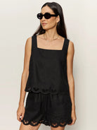 Rose & Lee Co Almost There Tank, Black by Sanctuary Tanks