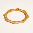 Rose & Lee Co Alun Bamboo Bangles, 18k Gold Bracelets
