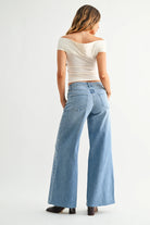Light Blue Wide Leg Jeans