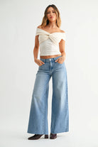 Light Blue Wide Leg Jeans