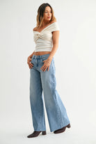 Light Blue Wide Leg Jeans