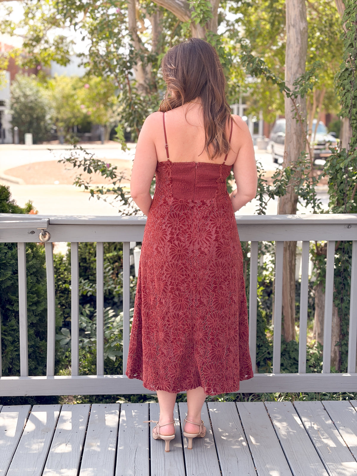Rose & Lee Co Amia Dress, Chestnut Event Dress