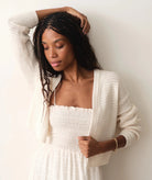 Rose & Lee Co Anacapa Cardigan, Antique White by Marine Layer Cardigan