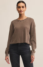 Brown Long Sleeve Thermal Top