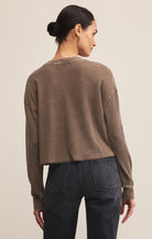 Brown Long Sleeve Thermal Top