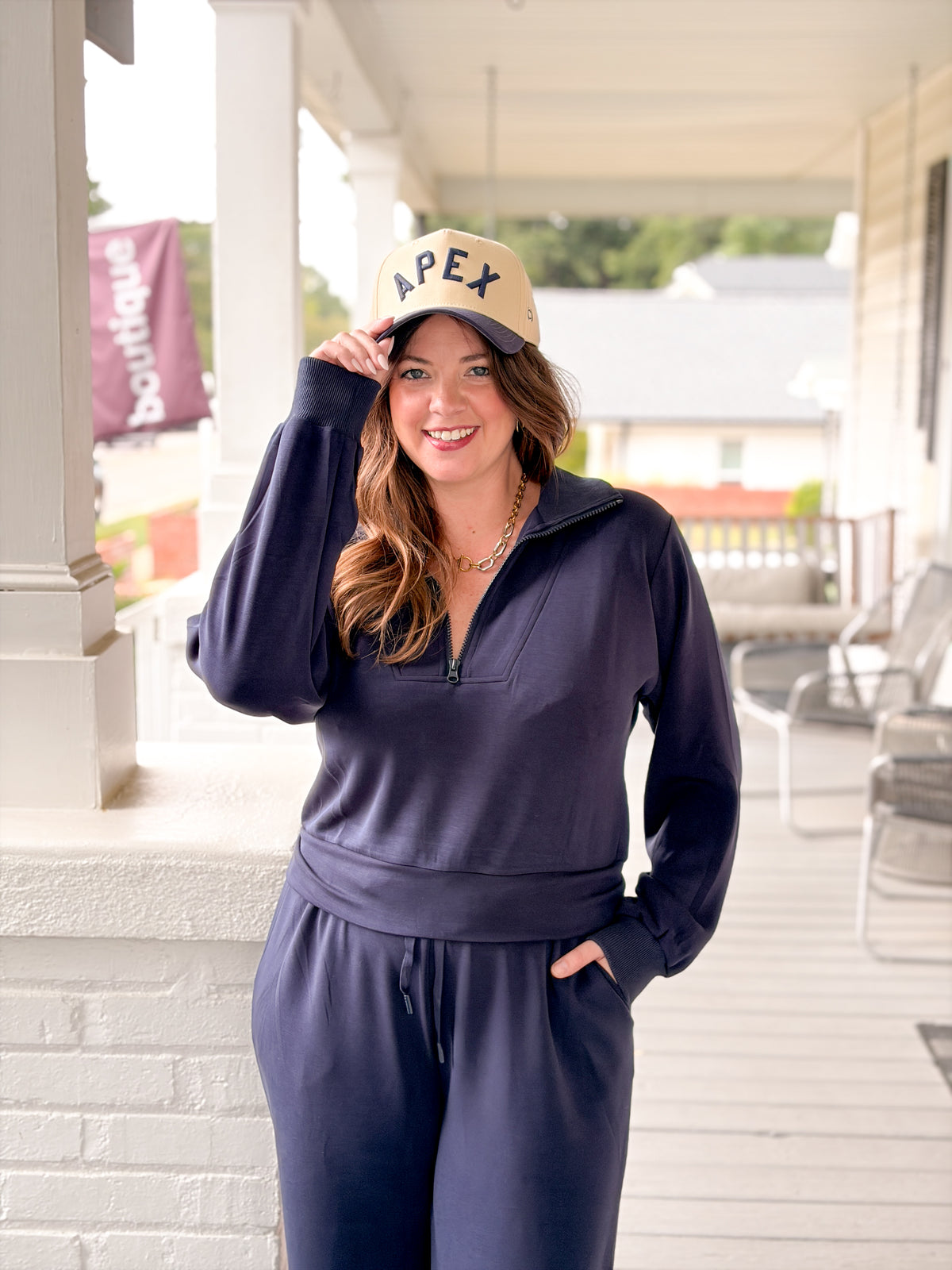Rose & Lee Co Annabell Pullover, True Navy Sweatshirt & Hoodies