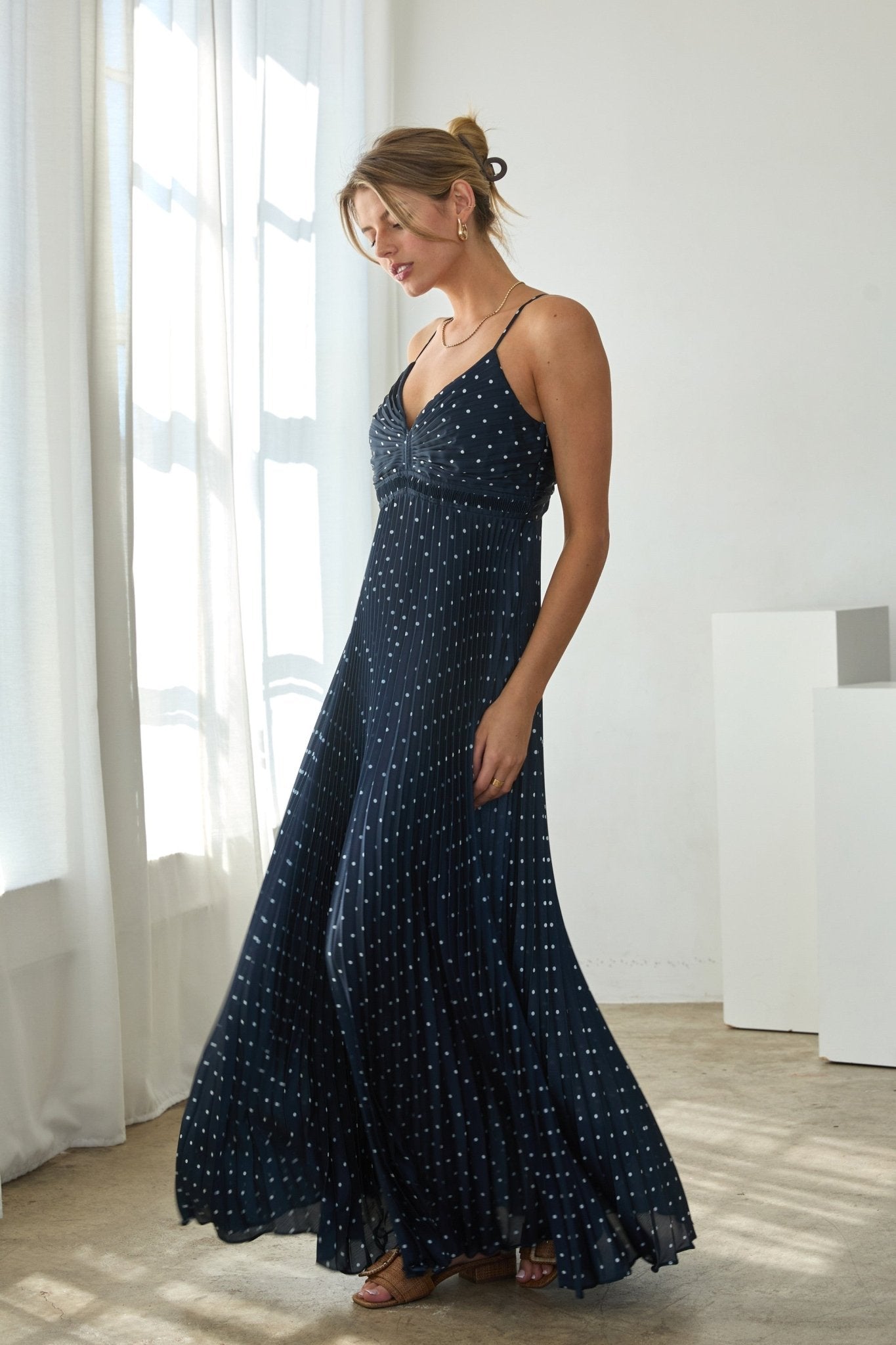 Rose & Lee Co Ansley Dress, Navy/Ivory Event Dress