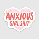 Anxious Girl Heart Sticker
