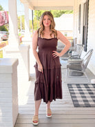Rose & Lee Co Holly Dress, Brown Casual Dresses