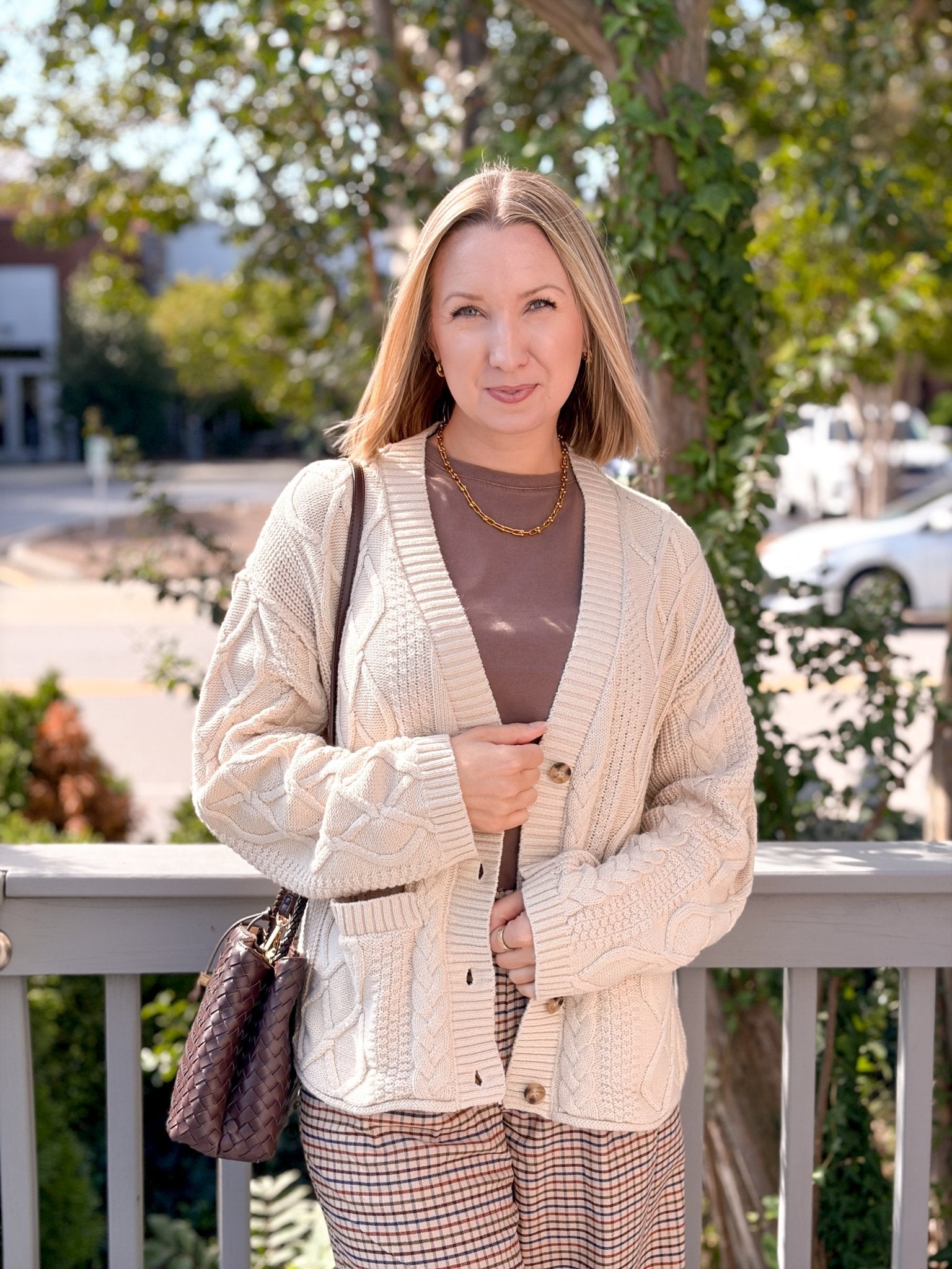 Rose & Lee Co Harbor Cardigan, Natural Cardigan