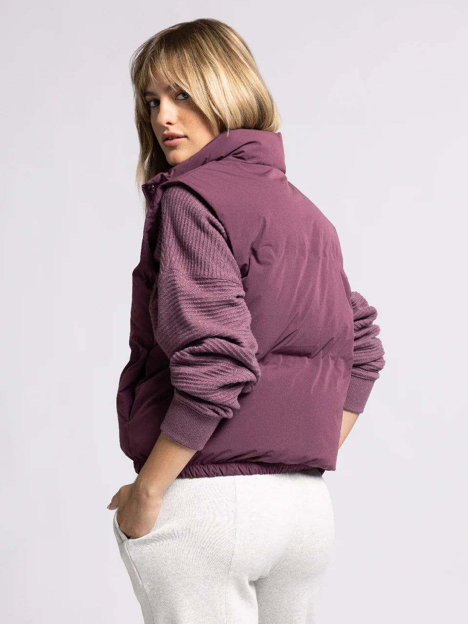 Deep Purple Puffer Vest
