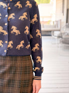Rose & Lee Co Astra Cardigan, Navy Cardigan