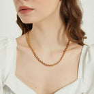 Gold Chain Rope Necklace