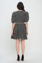 Midnight Weave Short Sleeve Dress
