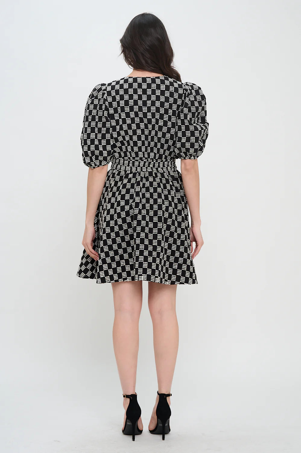 Midnight Weave Short Sleeve Dress
