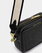 Rose & Lee Co Avery Raffia Crossbody Bag, Black Raffia BAGS