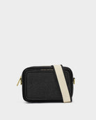 Rose & Lee Co Avery Raffia Crossbody Bag, Black Raffia BAGS