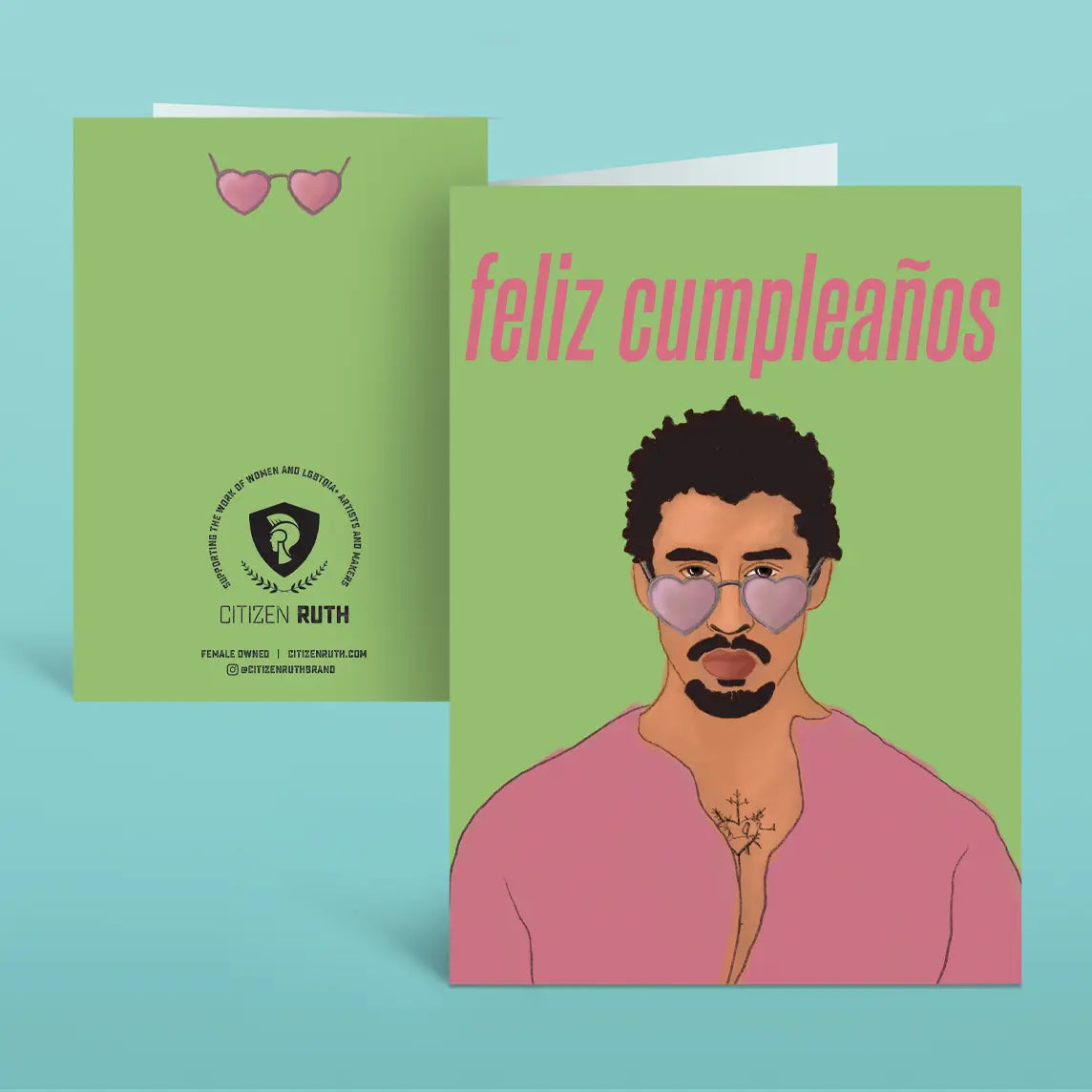 Bad Bunny Feliz Cumpleanos Card