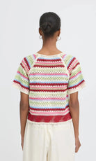 Rose & Lee Co Bandie Top, Multi short sleeve