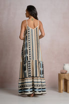 Sleeveless Aztec Printed Maxi Dress